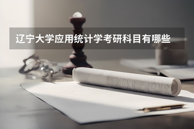 辽宁大学应用统计学考研科目有哪些