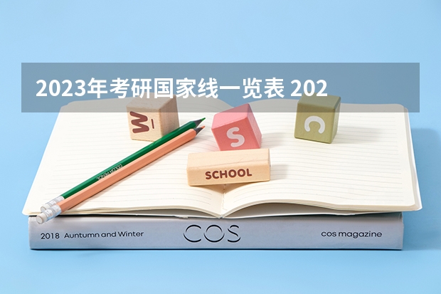 2023年考研国家线一览表 2023研究生初试分数线