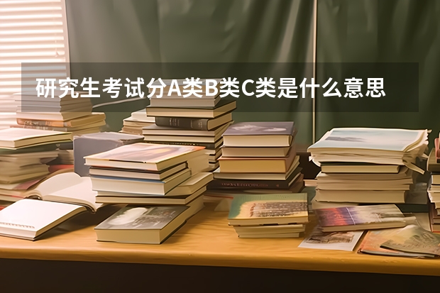 研究生考试分A类B类C类是什么意思啊？跟具体的学校录取分数线有关么？