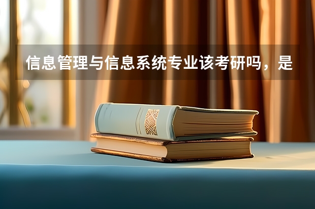 信息管理与信息系统专业该考研吗，是不是比较冷门？