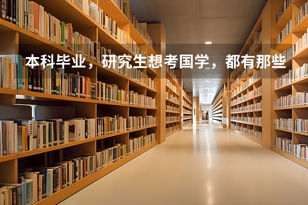 本科毕业，研究生想考国学，都有那些学校可以选择呢