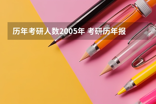 历年考研人数2005年 考研历年报名人数