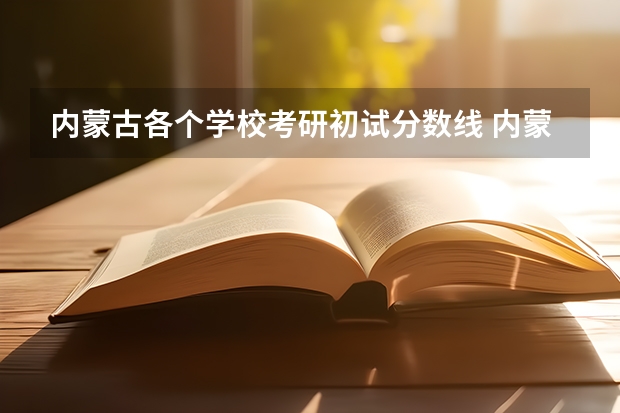 内蒙古各个学校考研初试分数线 内蒙古工业大学建筑学考研分数线