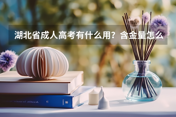 湖北省成人高考有什么用？含金量怎么样？学历到底重不重要？