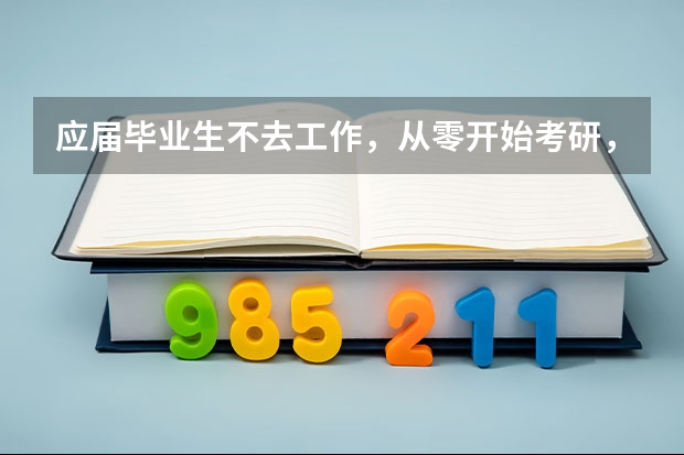 应届毕业生不去工作，从零开始考研，你觉得合适嘛？ 该不该放弃全日制研究生去全职备考全日制研究生?