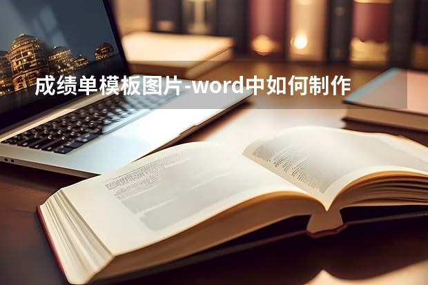 成绩单模板图片-word中如何制作成绩单