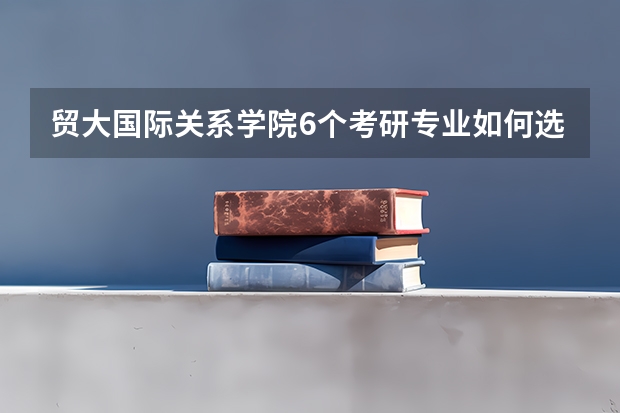 贸大国际关系学院6个考研专业如何选择？最新考情数据分析及备考攻略！