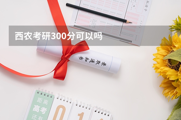 西农考研300分可以吗