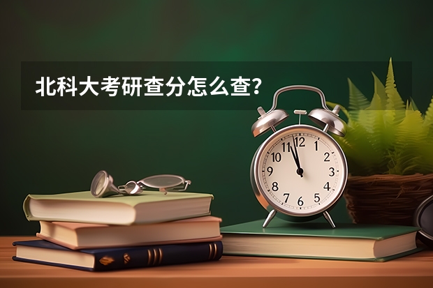 北科大考研查分怎么查？